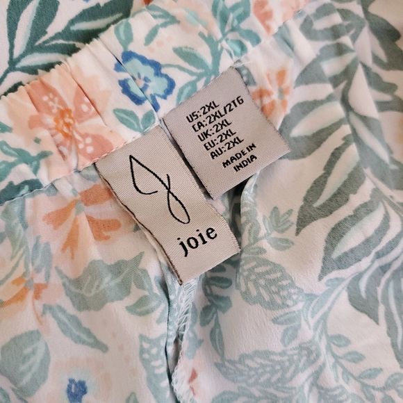 Joie floral 2pc super soft pajamas loungewear shirt shorts plus size 2X NEW!!!! - Picture 8 of 11